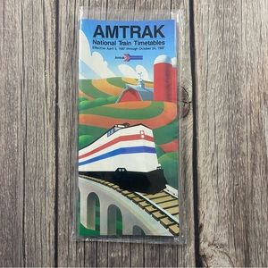 Amtrak National Train Timetables April 5, 1987 - Oct 24, 1987 - 66 pages.